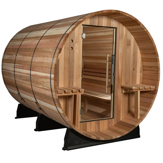 Huntington 6-person Canopy Barrel Sauna (6 Person) by Almost Heaven