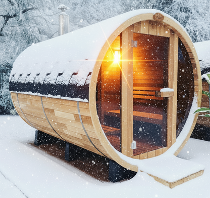 True Northern - 6 Person Outdoor Barrel Sauna (7x7)